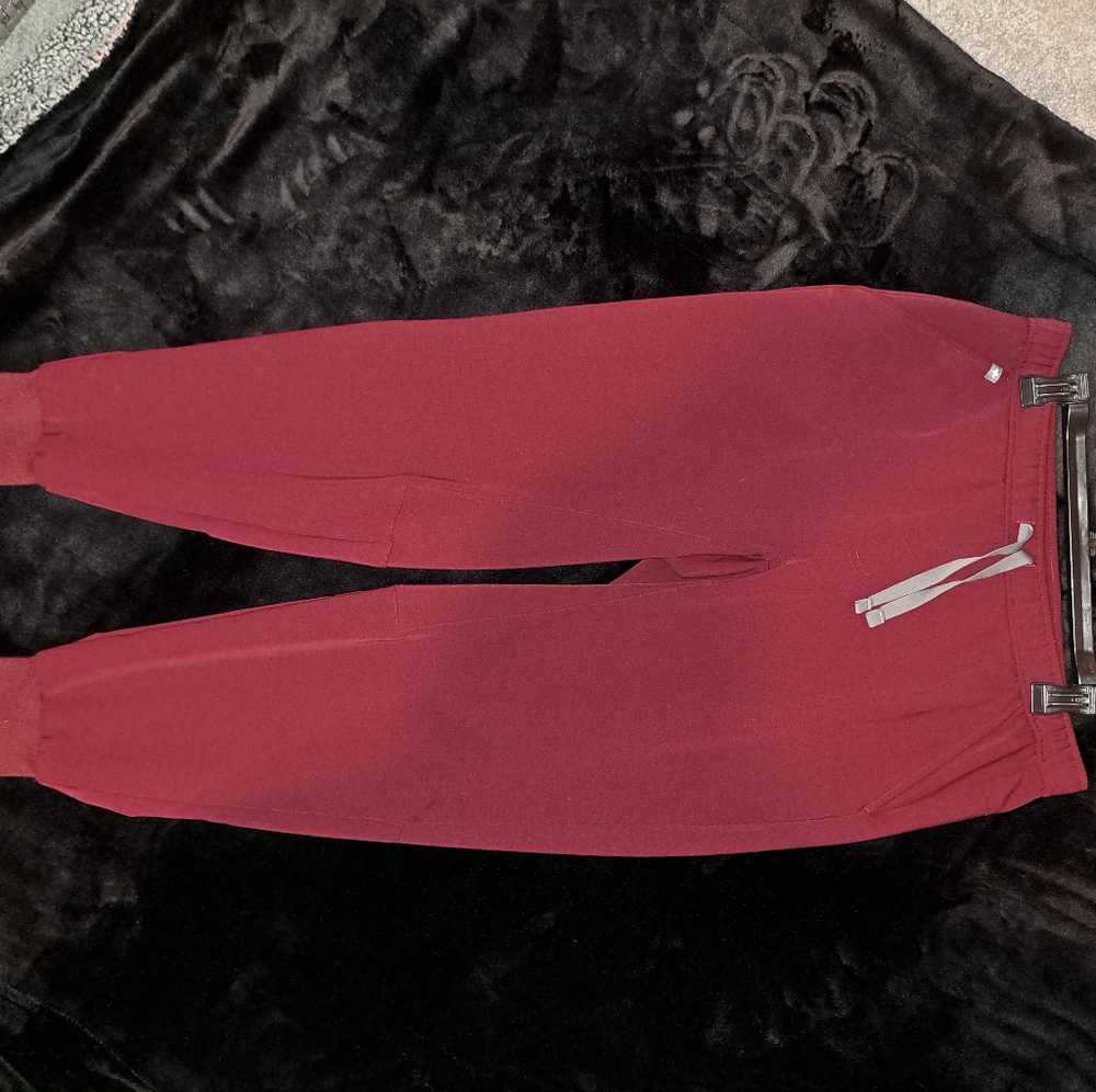 Figs Red/Maroon M/S Scrubs Comfortable Joggers (#1645) MENS